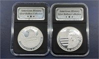 1820s & 1970s American History Silver Bullion
