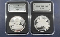 1980s & 1990s American History Silver Bullion