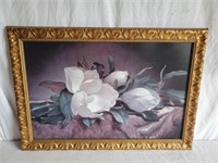 Framed Floral Print 27 x 39"