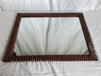 Wood Framed Mirror 19 x 26"