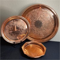 Copper Craft Serving Platters