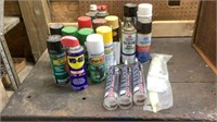 Spray paint, roof sealant, zip ties, WD 40