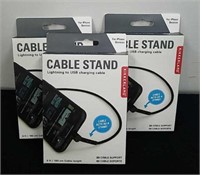 Three new lightning to USB charging cable cable