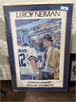 FRAMED & MATTED LEROY NEIMAN PRINT OF