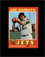 1971 Topps #250 Joe Namath EX to EX-MT+