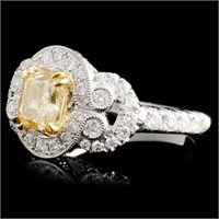 18K Gold Ring w/ 1.79ctw Fancy Diamonds