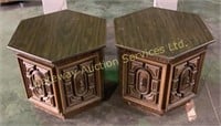 2 End Tables, 21” Wide x 24” Deep x 20” Tall