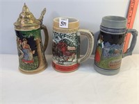 Assorted Steins