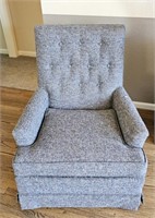 Mid Century Style Upholstered Swivel Chair COZY