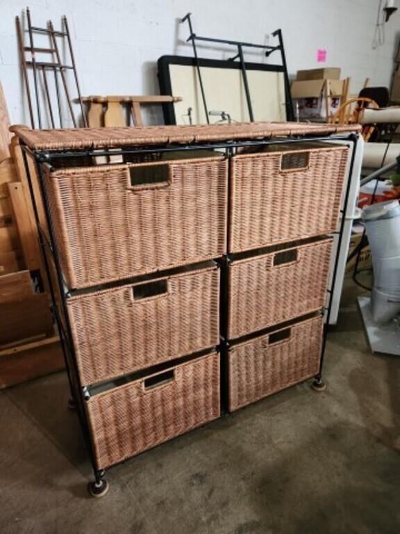 Woven dresser drawers wire 25x36x12