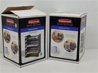 Rubbermaid Office Solutions Stacking Trays 2 Boxes