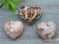 STONE HEARTS ROCK STONE LAPIDARY SPECIMEN