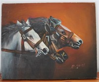 3 Horses on Canvas