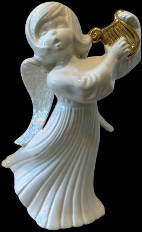 Vintage Opalescent Angel Figurine