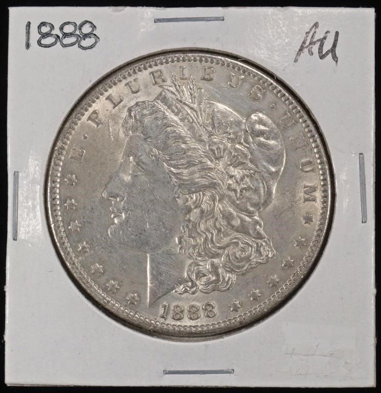 1888 MORGAN DOLLAR AU