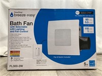 Dew Stop Bath Fan with LED Lighting and Fan
