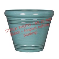 Style Selections Blue Resin Planter, 11x9.7in