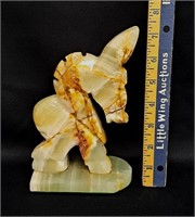 Onyx Marble Donkey Figure