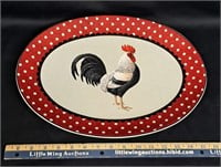 Country Rooster Serving Platter-TINA HIGGINS