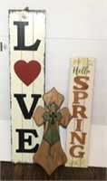 Wood Outdoor Signs & Cross