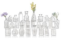 Jelofly Glass Bud Vases Set of 26, Small Clear Vas