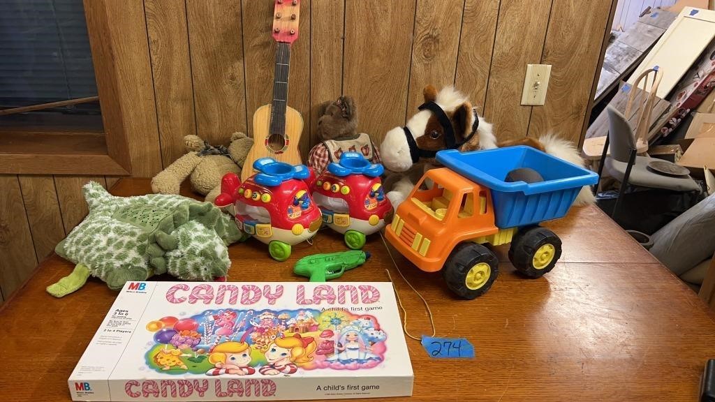 Candy land , toddler toys, night light Dino and