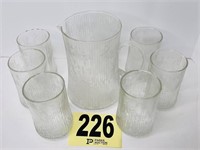 Pitcher and (6) Glasses