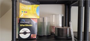 Group of cd and dvd disks