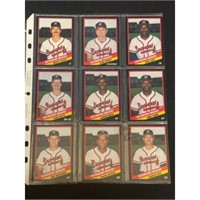 (18) 1988 Richmond Braves Cards
