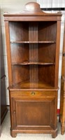 Antique Corner Cabinet (28"W x 13"D x 71"H)