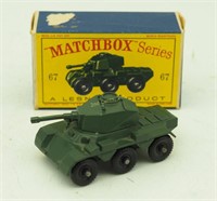 Vtg Matchbox 67 Saladin Armored Car W/ Box Army