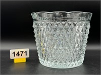 Indiana glass diamond point ice bucket