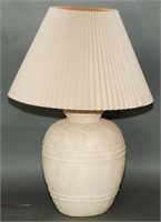 Southwestern Lamp w/ Pleated Shade