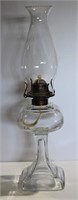 Glass/Brass Oil Lantern w/Globe