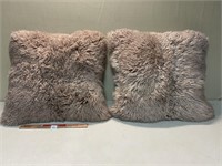 TWO NEW ALPACA SOFA CUSHIONS