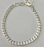 $140 Silver 11.96G 8"  Bracelet