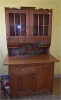Fantastic antique oak kitchen cupboard