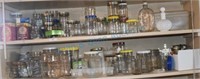2 shelves of canning items