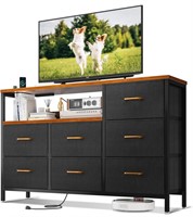 AODK TV Stand with Power Outlet, 52" Long TV