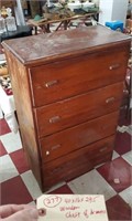 Wooden  chest of drawers 29.5x16x40 furniture