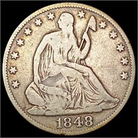 1848-O Seated Liberty Half Dollar NICELY