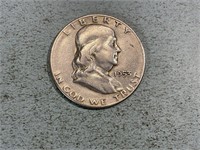 1953S Franklin half dollar