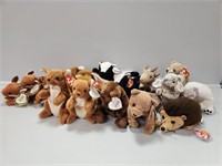 Beanie Babies:Sly, Ears, Stinky, Goatee, Ringo,