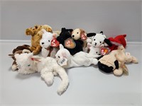 Beanie Babies: Dogs and Cats: Rufus, Pugsley,