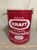 KRAFT Pure Vegetable Shortening Can with lid