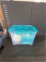 Storage containers with lids