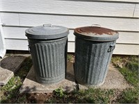 Metal Trash Cans