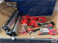 mix items; assorted Milwaukee and DeWALT tools