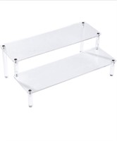 (New) BYCY Acrylic Clear 2-Tier Riser Display