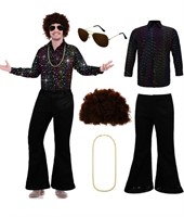 (new)Men Disco Costume Set Including Shirt